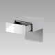 SMARTBett HANGING NIGHTSTAND.( 40cm depth) Pearl Grau / Mirror