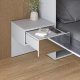 SMARTBett HANGING NIGHTSTAND.( 40cm depth) Pearl Grau / Mirror