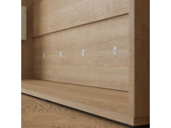 Murphy bed with Sofa M1 180x200 vertical Kaiserberg  Oak/White SOFA  White