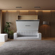 Murphy bed with Sofa M1 180x200 vertical Kaiserberg  Oak/White SOFA  White
