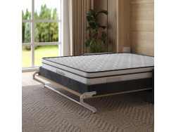 Murphy  bed M1 180x200 vertical  Kaiserberg Oak incl. SOFA Anthracite with Armrests 26cm width