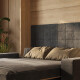 Murphy  bed M1 180x200 vertical  Kaiserberg Oak incl. SOFA Anthracite with Armrests 26cm width