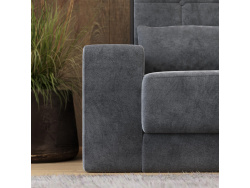 Murphy bed with Sofa M1 180x200 vertical Anthracite incl. SOFA Anthracite with armrests 11cm width