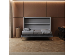 Murphy bed SMARTBett  140x200 Horizontal (M2 55cm depth) Pearl Grey