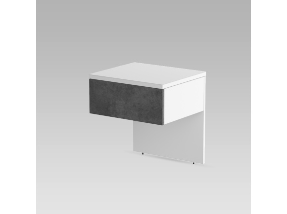 SMARTBett bedside table Classic white / wild oak