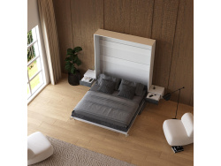 SMARTBett HANGING NIGHTSTAND.( 40cm depth) White/Anthracite Stoff