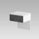 SMARTBett bedside table Classic white / wild oak