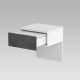 SMARTBett HANGING NIGHTSTAND.( 40cm depth) White/Anthracite Stoff