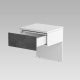 SMARTBett HANGING NIGHTSTAND.( 40cm depth) White/Anthracite Stoff