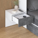 SMARTBett HANGING NIGHTSTAND.( 40cm depth) White/Anthracite Stoff