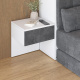 SMARTBett HANGING NIGHTSTAND.( 40cm depth) White/Anthracite Stoff