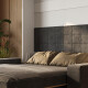 Schrankbett M1 180x200 Vertikal Weiss/Kaiserberg Eiche inkl.SOFA Anthrazit mit Armlehnen 11cm Breite