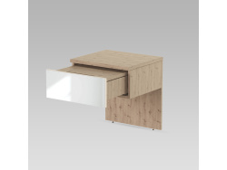 SMARTBett HANGING NIGHTSTAND.( 40cm depth)  Wild oak/Mirror