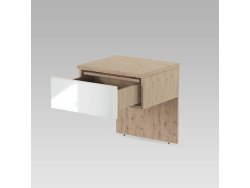 SMARTBett HANGING NIGHTSTAND.( 40cm depth)  Wild oak/Mirror
