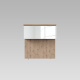 SMARTBett floating nightstand CLASSIC M1 40cm wild oak/mirror