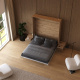 SMARTBett HANGING NIGHTSTAND.( 40cm depth)  Wild oak/Mirror