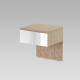 SMARTBett HANGING NIGHTSTAND.( 40cm depth)  Wild oak/Mirror