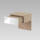 SMARTBett HANGING NIGHTSTAND.( 40cm depth)  Wild oak/Mirror