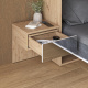 SMARTBett HANGING NIGHTSTAND.( 40cm depth)  Wild oak/Mirror