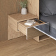 SMARTBett HANGING NIGHTSTAND.( 40cm depth)  Wild oak/Mirror