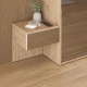 SMARTBett HANGING NIGHTSTAND.( 40cm depth)  Wild oak/Mirror