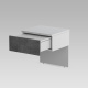 SMARTBett HANGING NIGHTSTAND.( 40cm depth) Pearl grey/Anthracite Fabric.