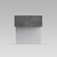SMARTBett HANGING NIGHTSTAND.( 40cm depth) Pearl grey/Anthracite Fabric.