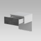 SMARTBett HANGING NIGHTSTAND.( 40cm depth) Pearl grey/Anthracite Fabric.