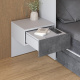 SMARTBett HANGING NIGHTSTAND.( 40cm depth) Pearl grey/Anthracite Fabric.