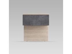 SMARTBett HANGING NIGHTSTAND.( 40cm depth) Kaiser Oak/Anthracite Fabric.