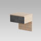 SMARTBett bedside table Classic white / wild oak