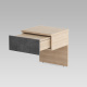 SMARTBett HANGING NIGHTSTAND.( 40cm depth) Kaiser Oak/Anthracite Fabric.