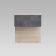 SMARTBett HANGING NIGHTSTAND.( 40cm depth) Kaiser Oak/Anthracite Fabric.