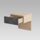 SMARTBett HANGING NIGHTSTAND.( 40cm depth) Kaiser Oak/Anthracite Fabric.