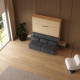 SMARTBett HANGING NIGHTSTAND.( 40cm depth) Kaiser Oak/Anthracite Fabric.