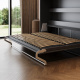 Murphy bed M2 140x200 Horizontal Anthracite without upholstery frame incl. lighting
