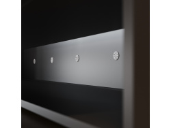 Murphy bed M2 140x200 Horizontal Anthracite with upholstered frame without lighting