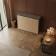 Murphy bed M2 (55cm depth) 140x200 Horizontal Anthracite/Kaiserberg Oak