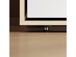 Murphy bed SMARTBett 140x200 Horizontal(M2 55cm depth) Kaiserberg  Oak /White incl. lighting with upholstered frame