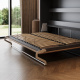 Murphy bed M2 (55cm depth) 140x200 Horizontal Anthracite/Wild oak
