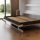 Murphy bed 140x200 horizontal (M2 55cm depth) White/White without lighting Upholstered frame