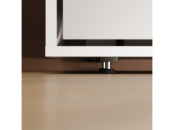 Murphy bed 140x200 horizontal (M2 55cm depth) White/Pearl Grey