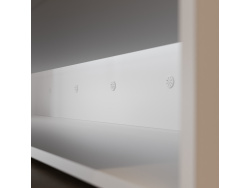 Murphy bed 140x200 horizontal (M2 55cm depth) White/Pearl Grey