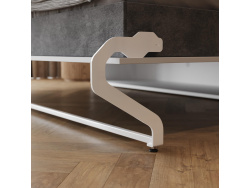 Murphy bed 140x200 horizontal (M2 55cm depth) White/Pearl Grey