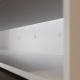 Murphy bed 140x200 horizontal (M2 55cm depth) White/Pearl Grey