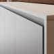 Murphy bed 140x200 horizontal (M2 55cm depth) White/Pearl Grey