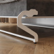 Murphy bed 140x200 horizontal (M2 55cm depth) White/Pearl Grey