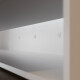Murphy bed 140x200 horizontal (M2 55cm depth) White/Pearl Grey without lighting Without upholstery frame
