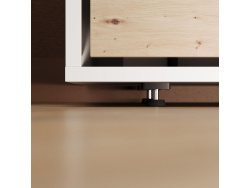 Murphy bed 140x200 horizontal (M2 55cm depth) White/Wild Oak