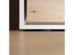 Murphy bed 140x200 horizontal (M2 55cm depth) White/Wild Oak
